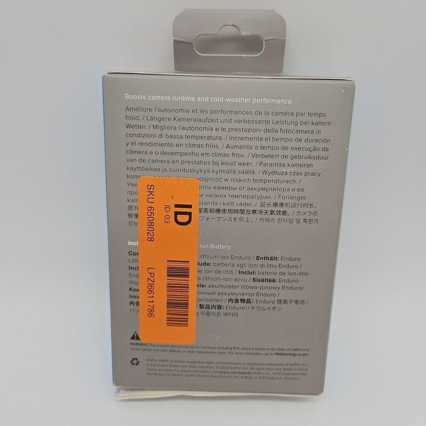 GoPro Enduro Rechargeable Lithium-Ion Battery for HERO12 11 10 9