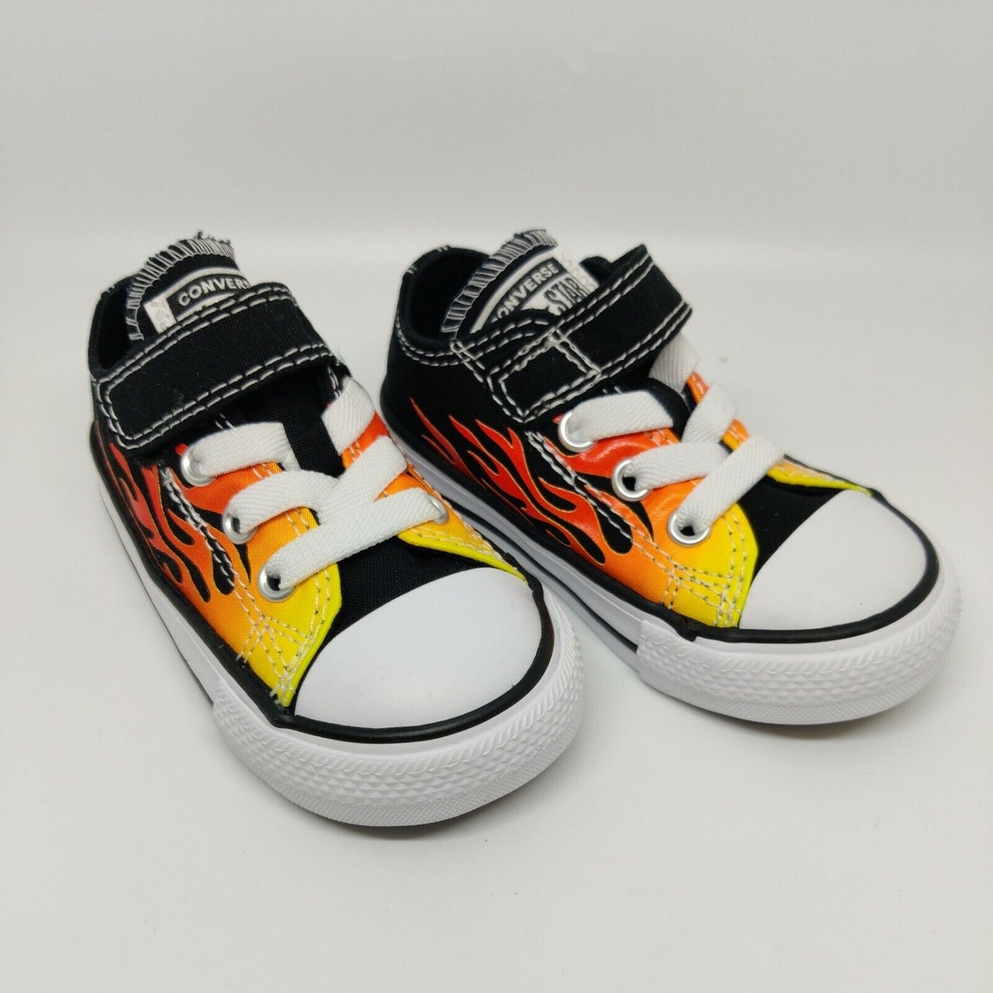 Converse Chuck Taylor All Star 1V Lo Flames Toddler Sneakers 766199F Infant Sz 5