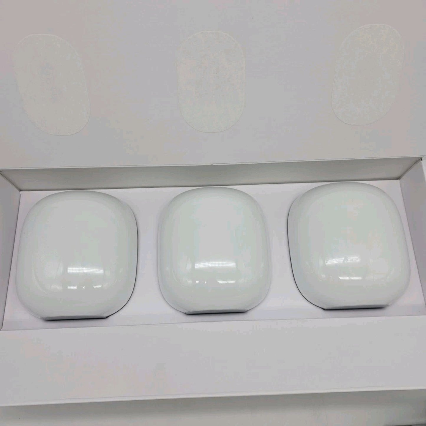 Google Nest Wifi Pro 6E 2 Port Wireless Mesh Router Pack of 3 Snow