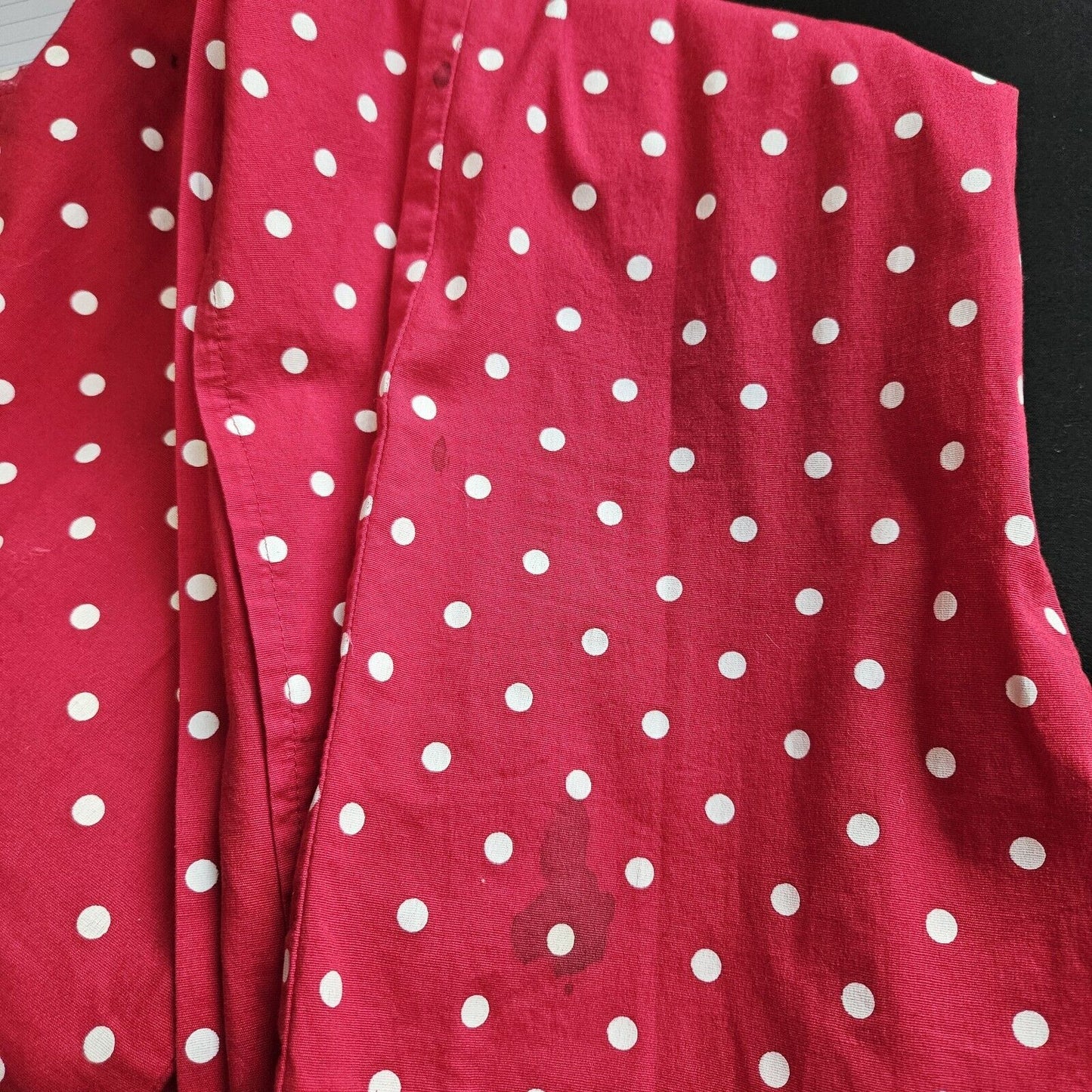 Stop Staring! Red Polka Dot Wiggle Dress Size XL