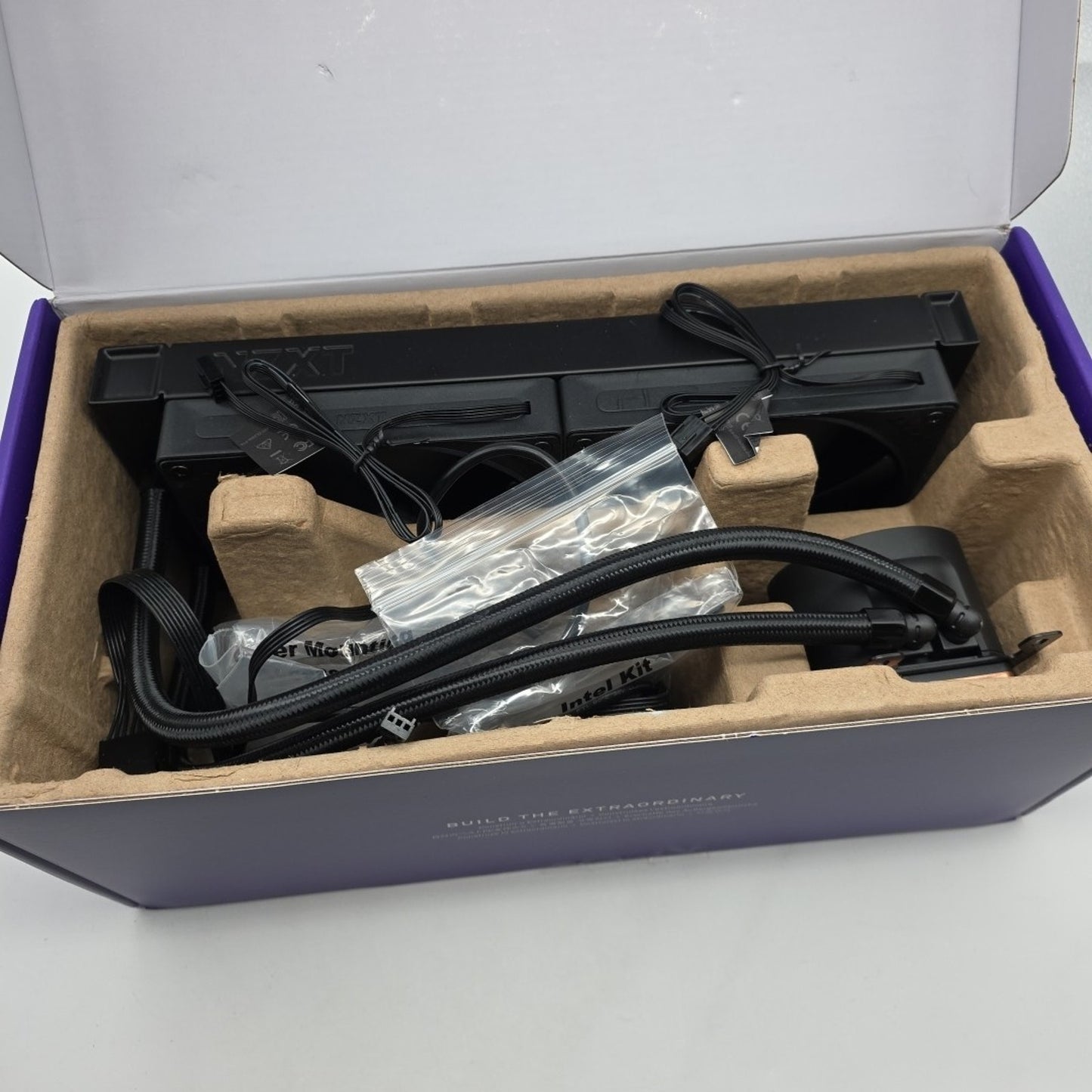 NZXT Kraken Plus 280mm Radiator CPU Liquid Cooler 2 x 140mm F140P Fans CL-2307