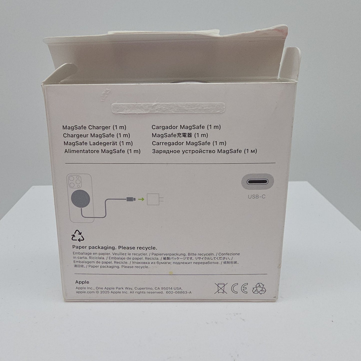 Apple MagSafe Wireless Charger 1M (A3502) MGD74LL/A - White A3502