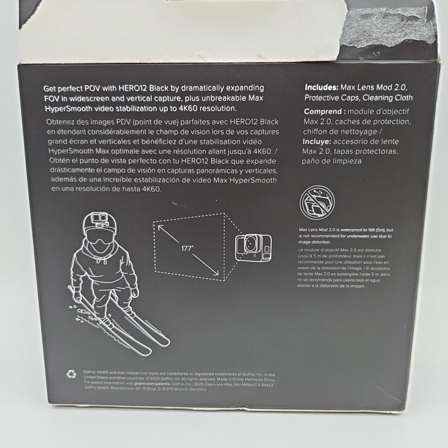 GoPro - Max Lens Mod 2.0 for HERO12 HERO11 HERO10 HERO9