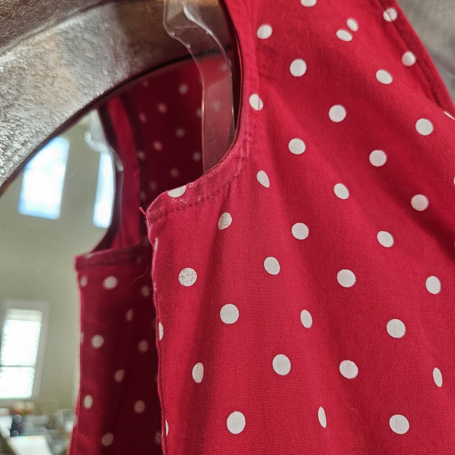 Stop Staring! Red Polka Dot Wiggle Dress Size XL