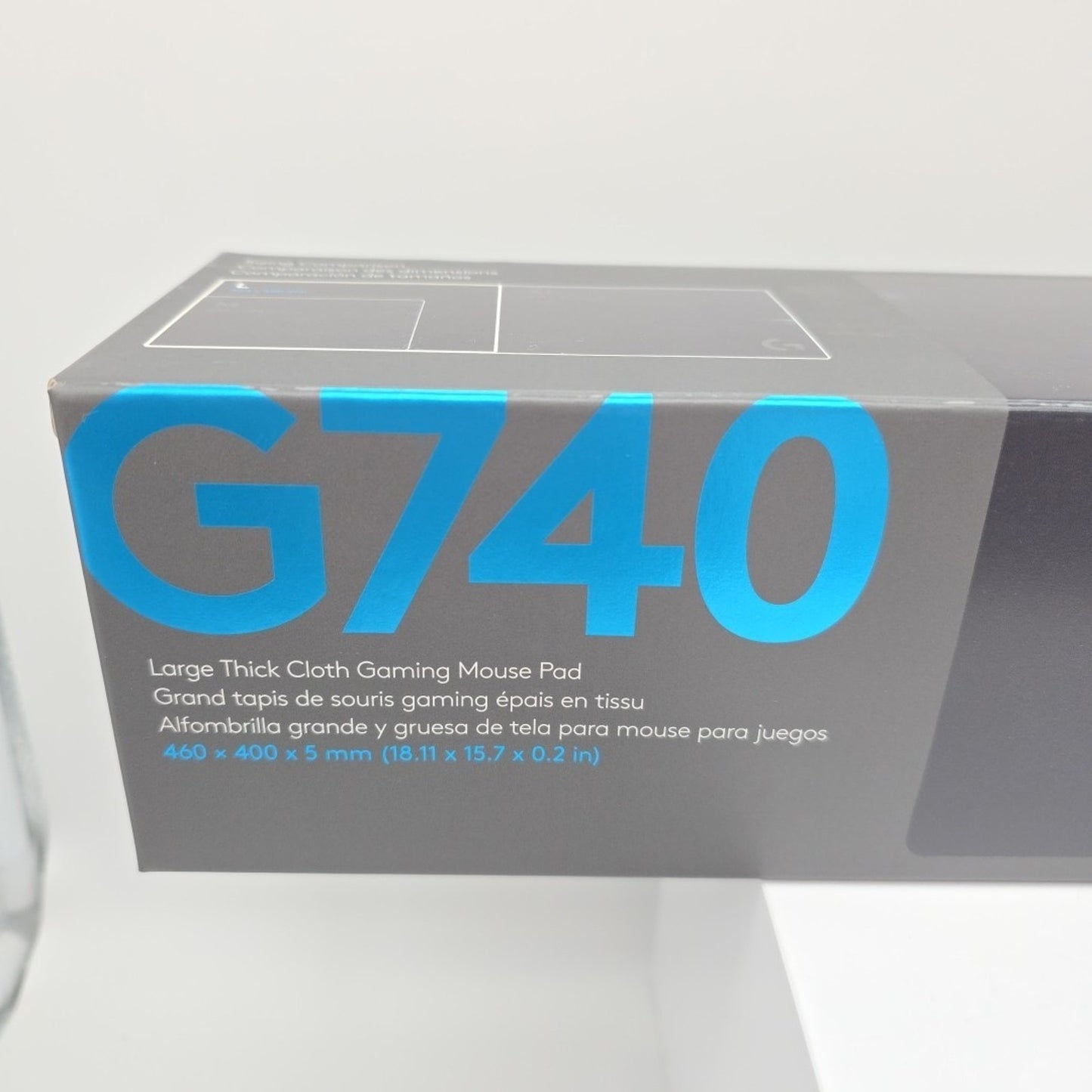 Logitech G740 Large Thick Cloth Gaming Mouse Pad with Rubber Base - Black New