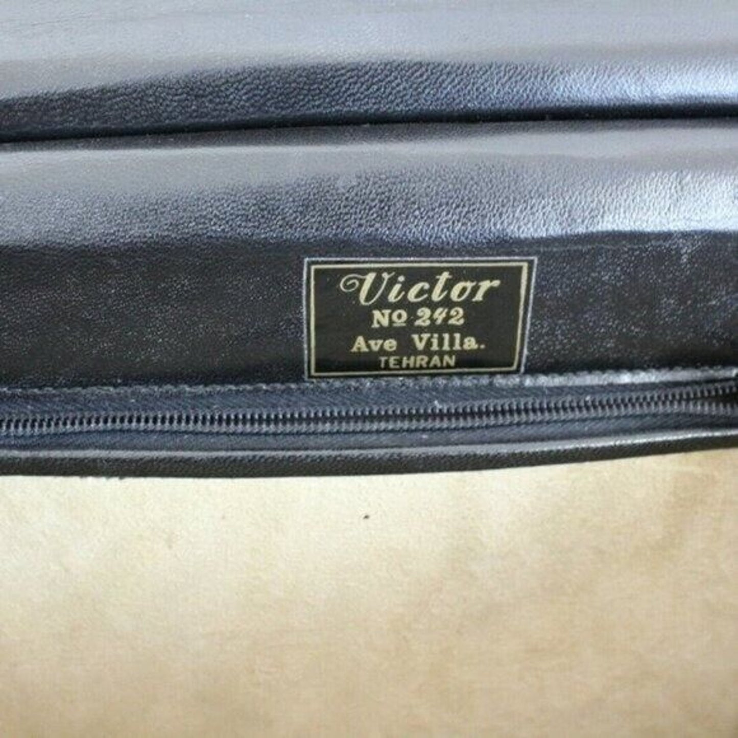 Vintage Black Patent Leather Purse Victor