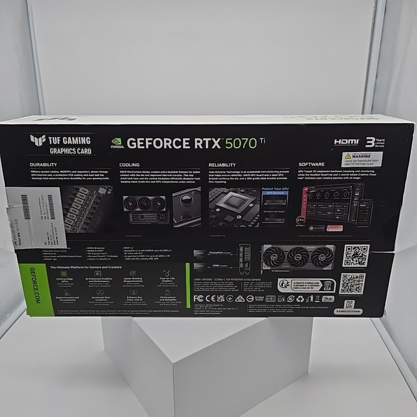 ASUS TUF Gaming NVIDIA RTX 5070 Ti OC Edition 16GB GDDR7 Graphics Card
