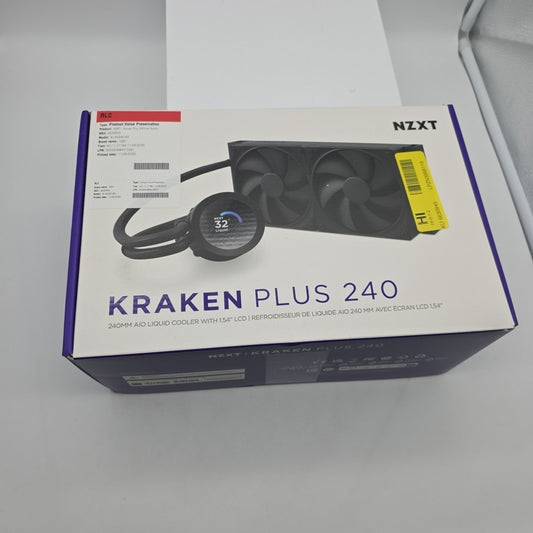 Kraken Plus 240 – AIO CPU Liquid Cooler – 240mm Radiator – 2 x F120P READ