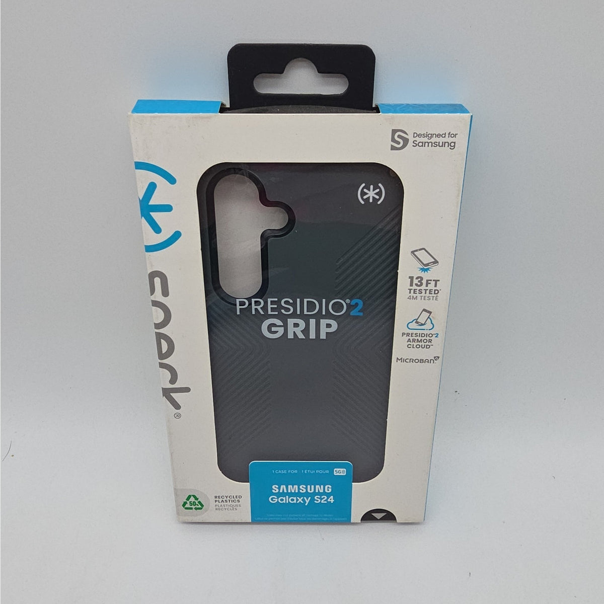Speck Presidio 2 Grip Case Samsung Galaxy S24 - Charcoal Gray