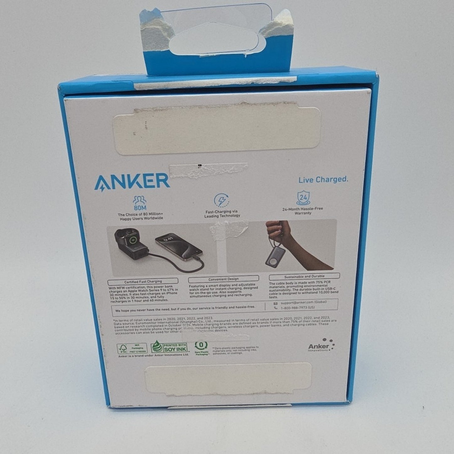 Anker MagGo Power Bank (10K, 35W, For Apple iPhone 17 16 15 apple Watch) Black