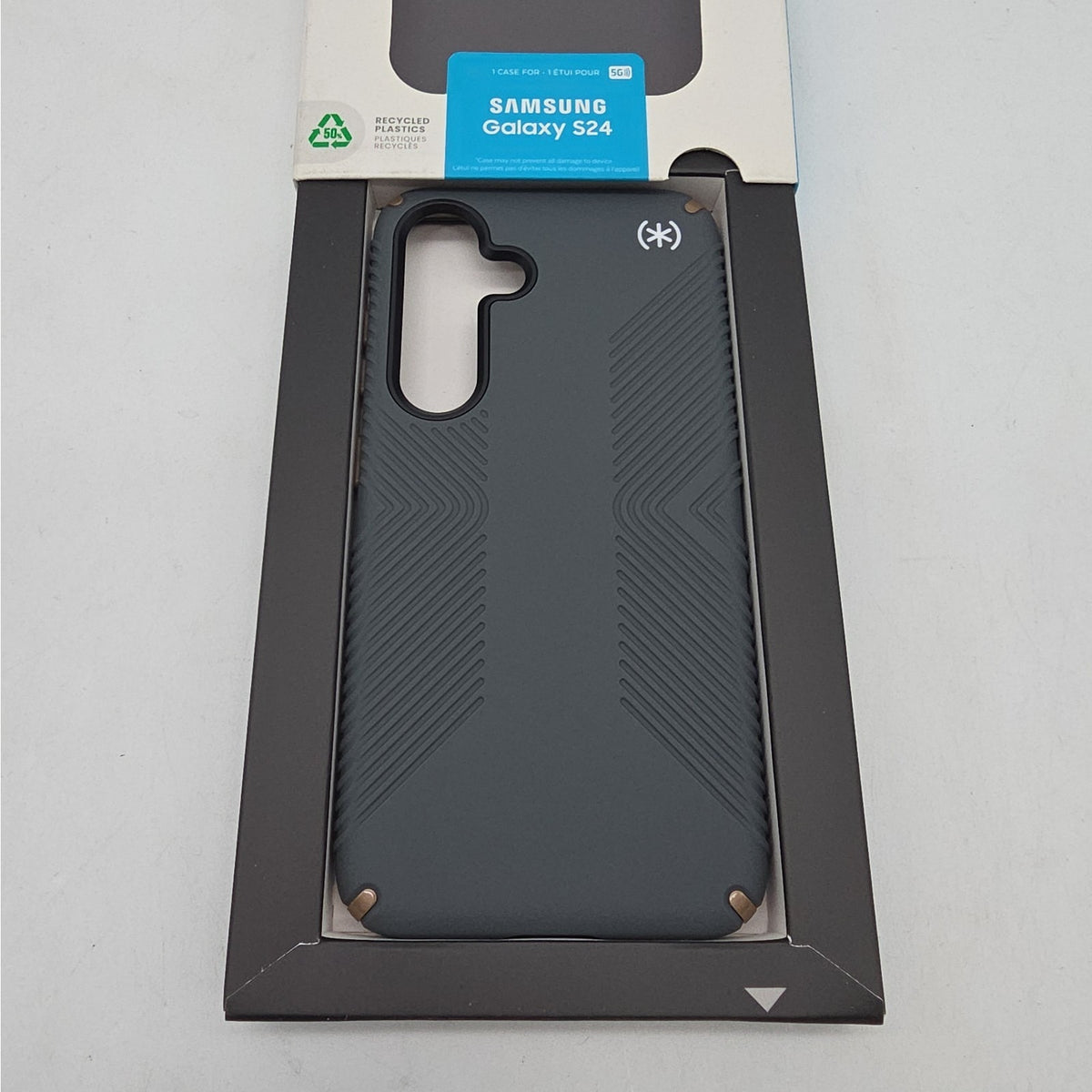Speck Presidio 2 Grip Case Samsung Galaxy S24 - Charcoal Gray