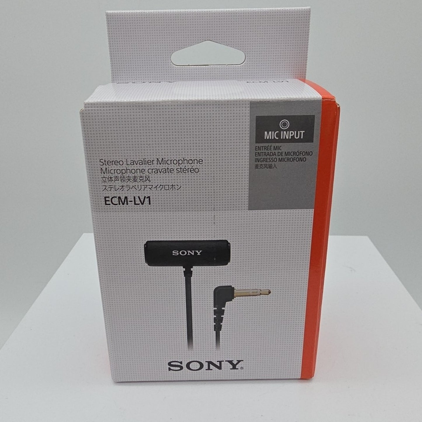 Sony - Compact Stereo Lavalier Microphone ECM- LV1