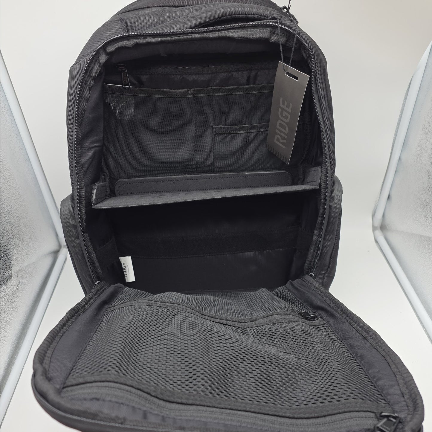 Ridge Black Commuter Backpack Zip Closure, Adjustable Strap, Pockets