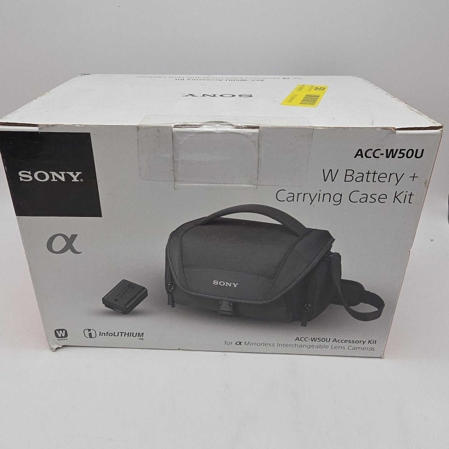 Sony ACC-W50U W Series Battery and Soft Carrying Case Accessory Kit Black