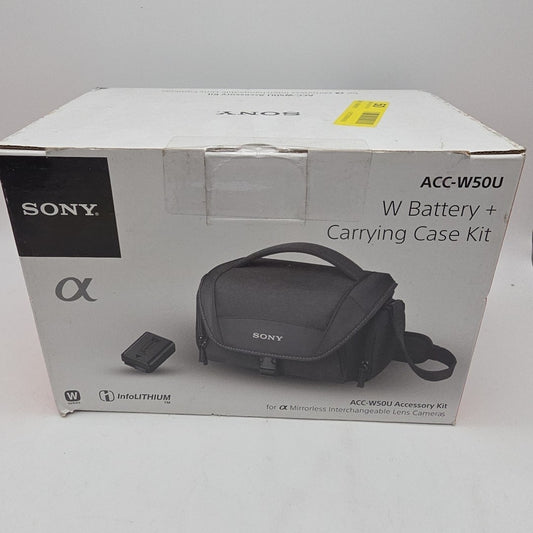 Sony ACC-W50U W Series Battery and Soft Carrying Case Accessory Kit Black
