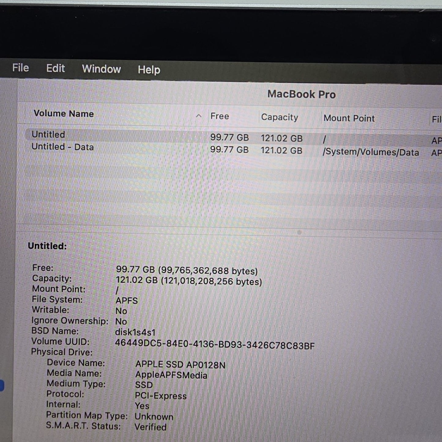 2019 Apple MacBook Pro 13.3" i5 1.4GHz 8GB RAM 128GB SSD Silver A2159 L196