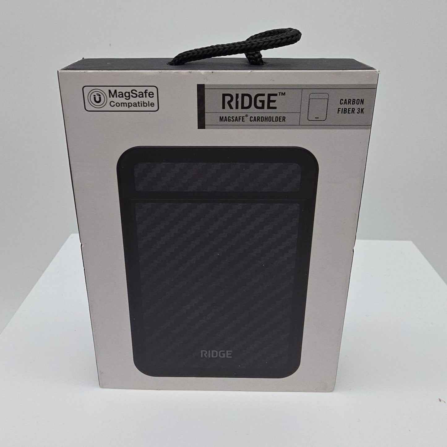 Ridge Magsafe Cardholder Holds Up To 3 Cards Carbon Fiber 3K