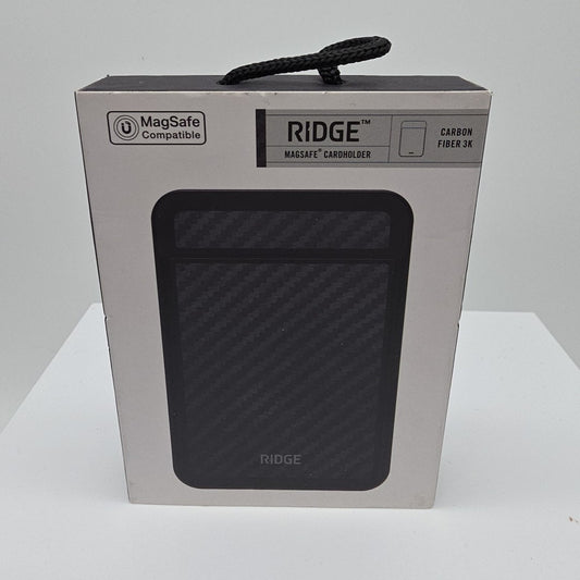 Ridge Magsafe Cardholder Holds Up To 3 Cards Carbon Fiber 3K