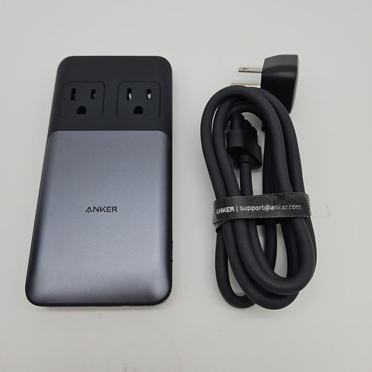 Anker - 727 GaNPrime 100W 6-Port Charging Station - A91261F1 - Black & Gray