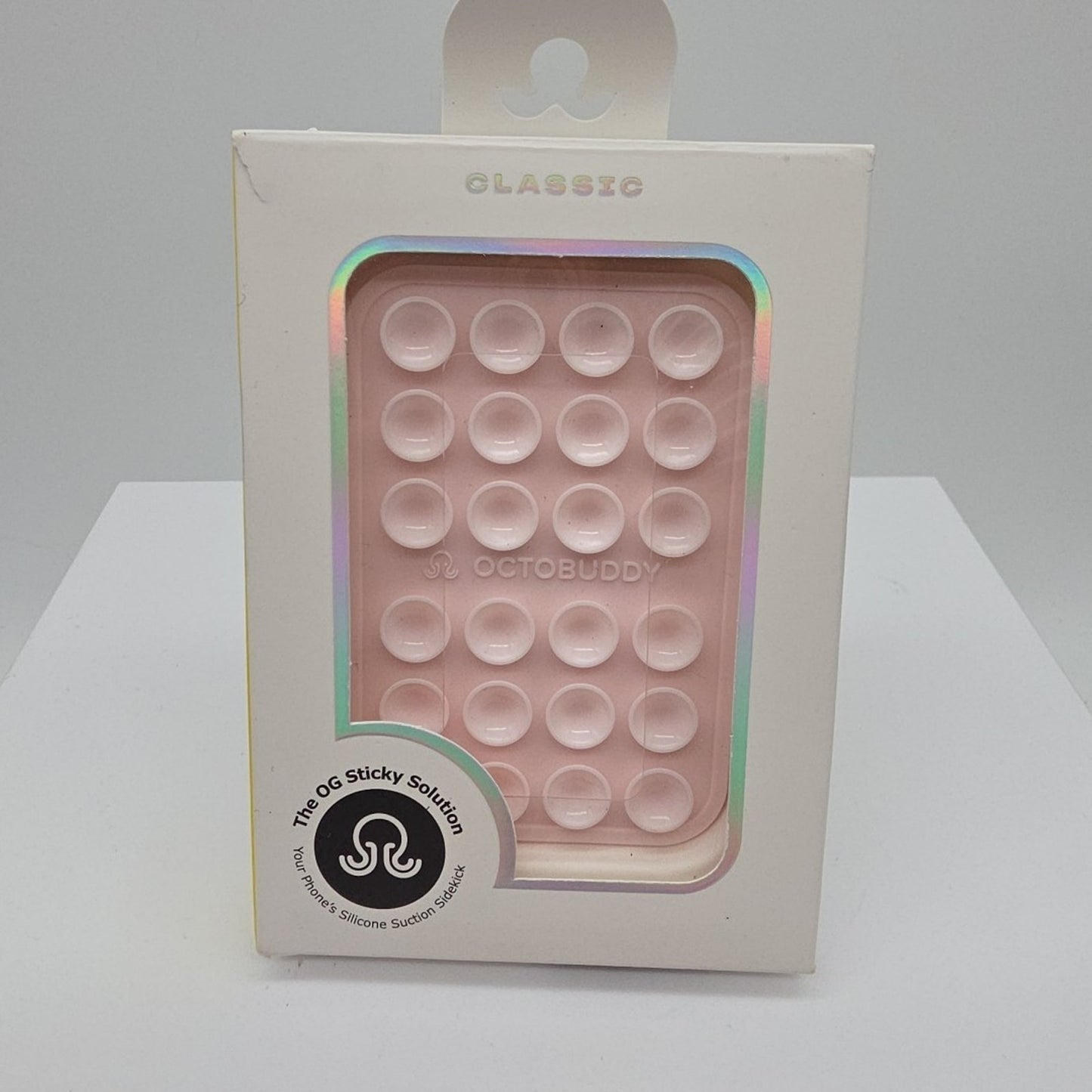 Octobuddy Silicone Suction Cup Universal Phone Case Mount Classic Chalk Pink