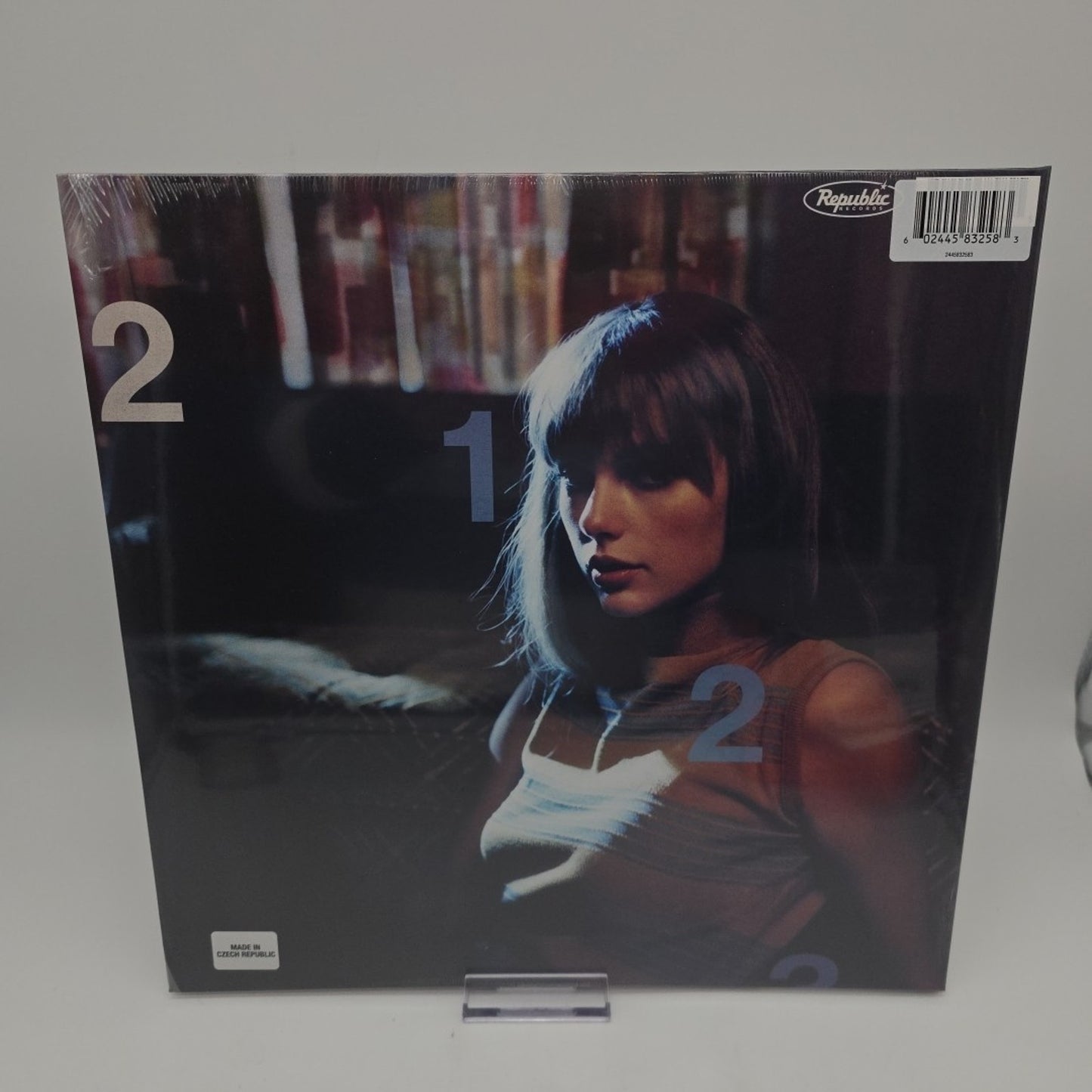 Signed NEW SEALED Taylor Swift Midnights Moonstone Blue Vinyl Autograph Insert