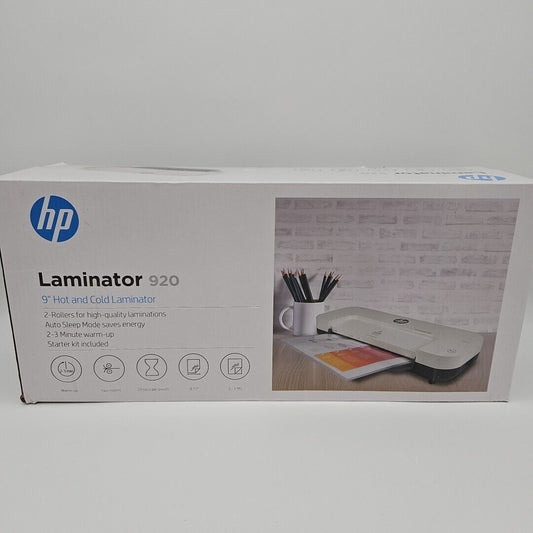 HP - Hot & Cold Laminator Machine, 9.2-Inch Thermal Laminator with 2 Rollers