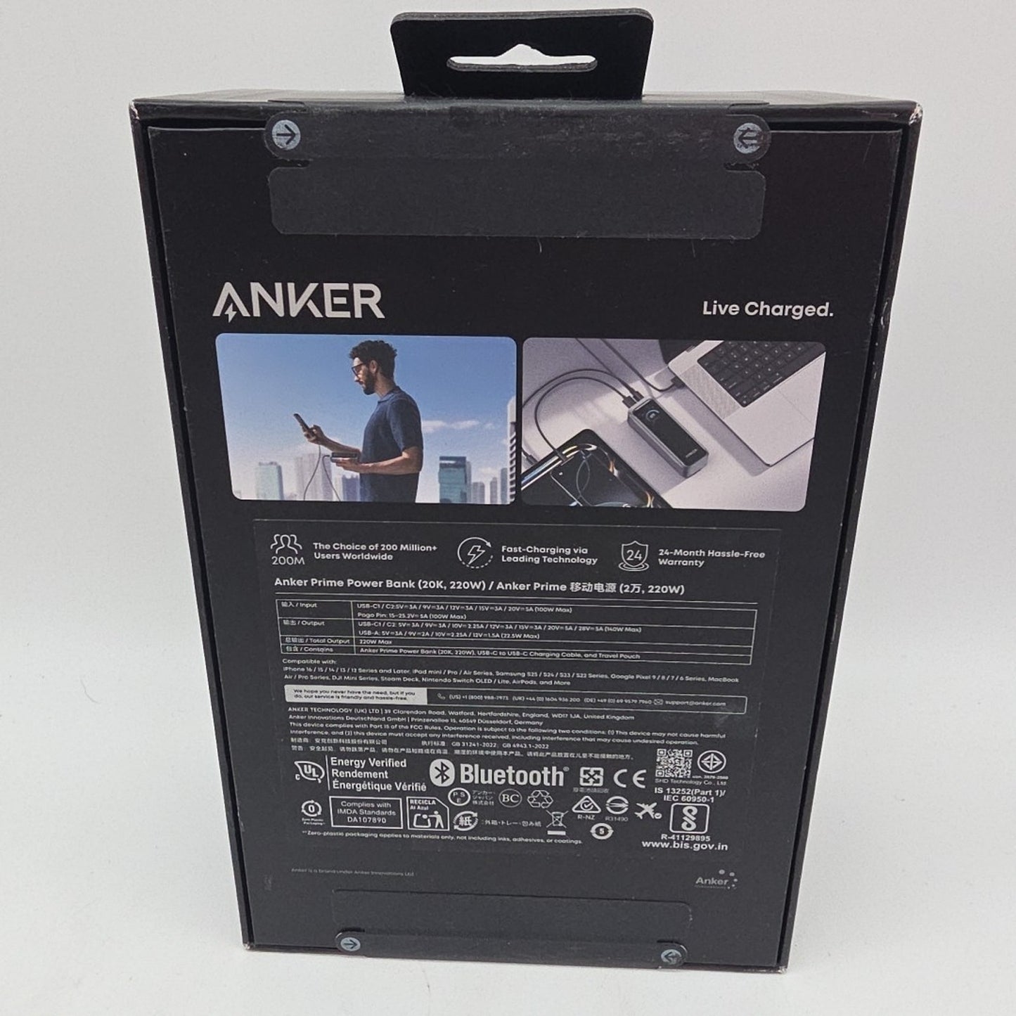 NEW ANKER Prime Power Bank (20K 220W) - Black - ULTRA FAST CHARGING