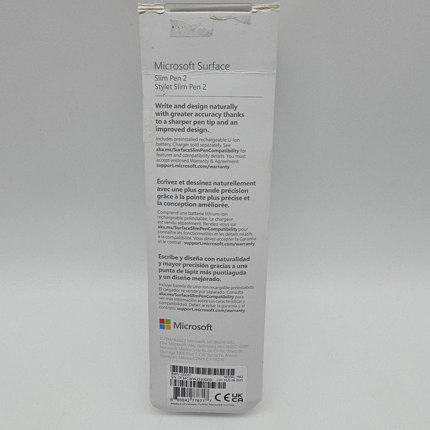 Microsoft - Surface Slim Pen (2nd Edition) - Matte Black