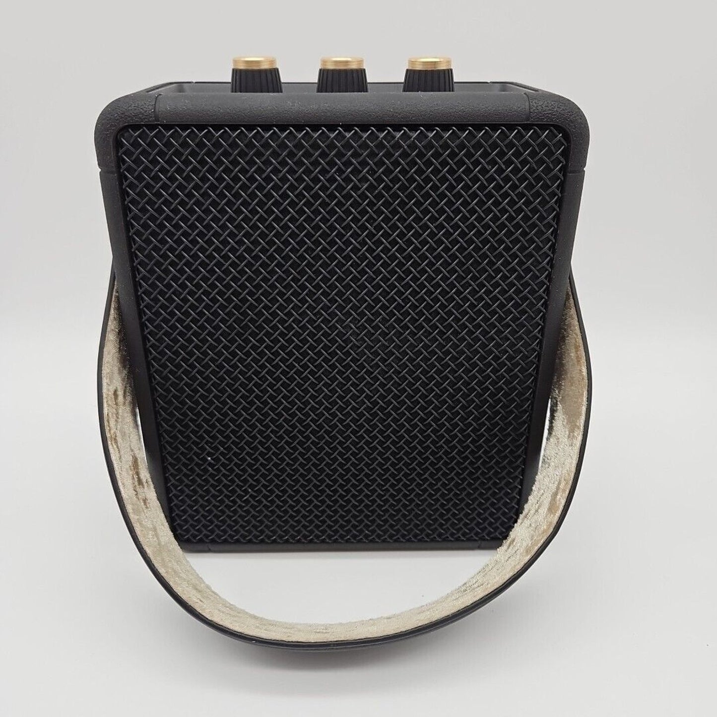 Marshall Stockwell II Portable Bluetooth Speaker, Black and Brass