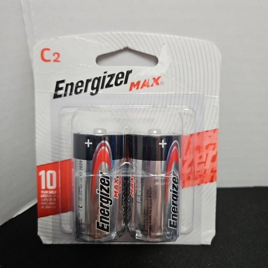 Energizer Max C 2 Pack Expires 12/2029