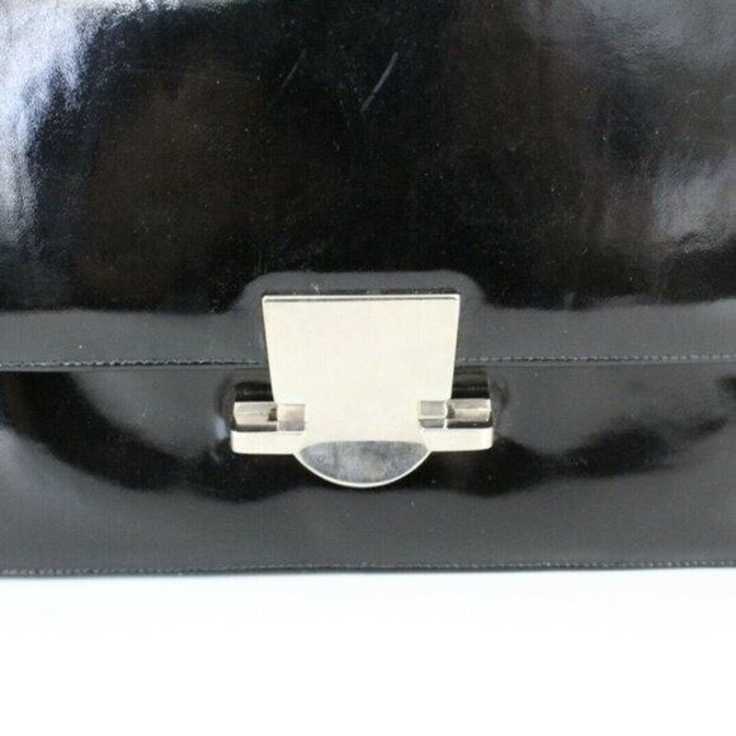 Vintage Black Patent Leather Purse Victor