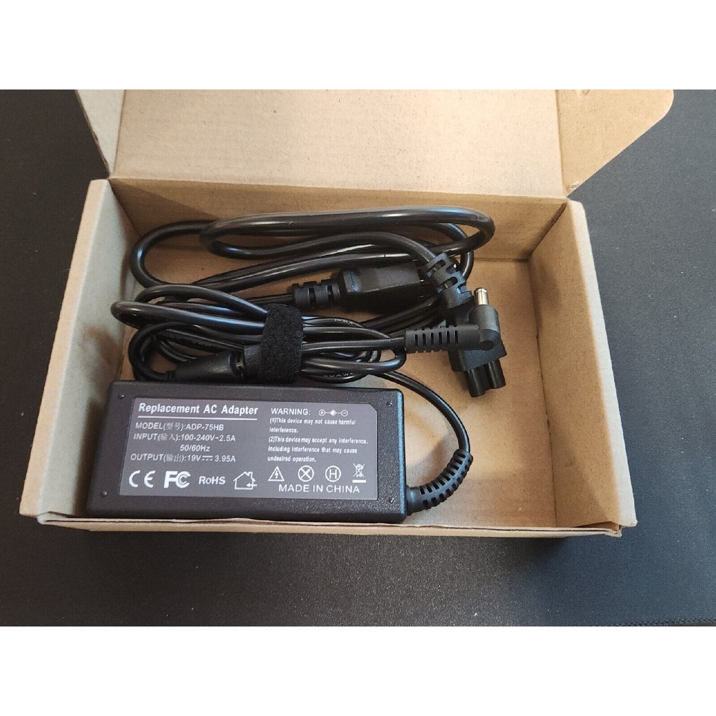 Denaq AC Adapter for HP ADP-75HB 19V