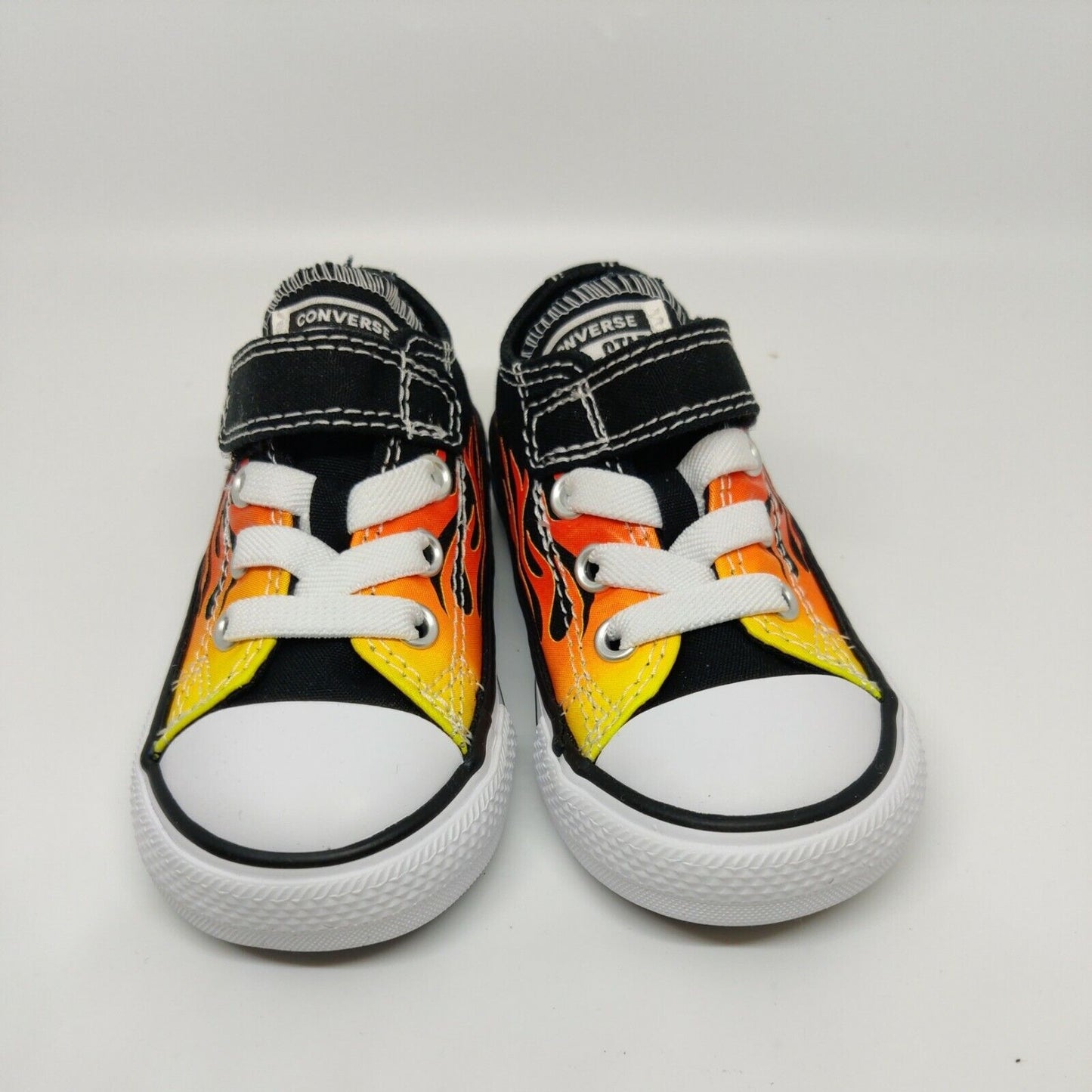 Converse Chuck Taylor All Star 1V Lo Flames Toddler Sneakers 766199F Infant Sz 5