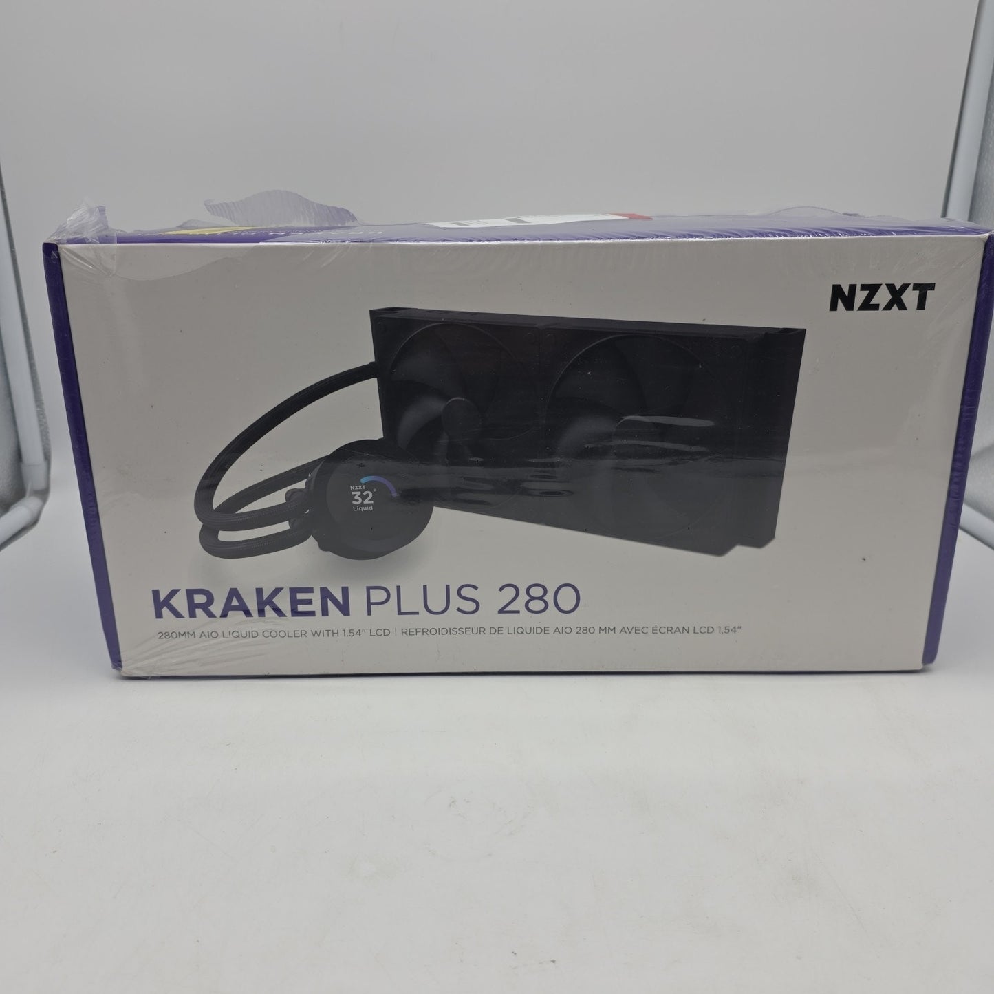 NZXT KRAKEN PLUS 280 MM AIO LIQUID COOLER WITH 1.54" LCD & STATIC PRESSURE FANS