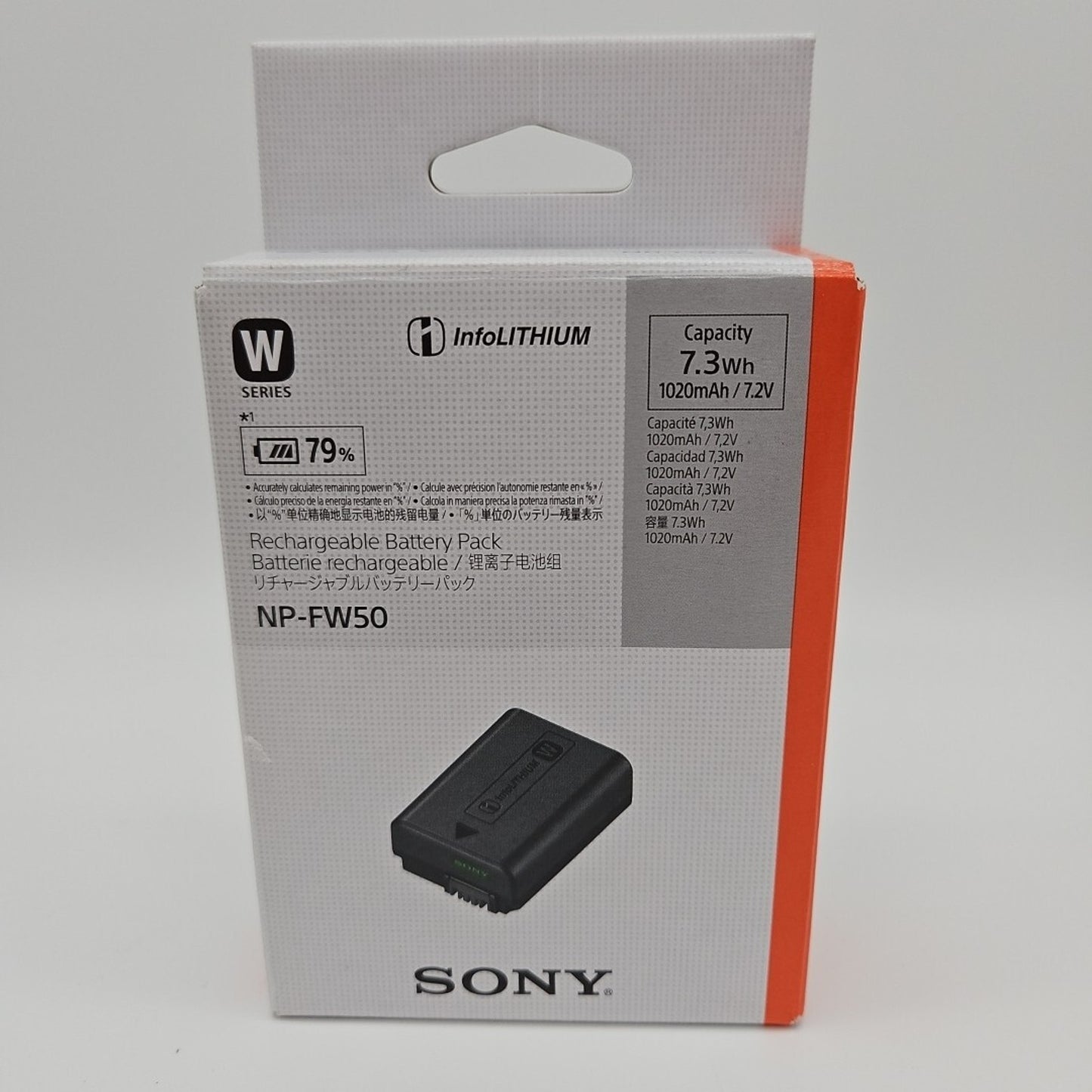 Sony NP-FW50 W SERIES Rechargeable Lithium-Ion Battery