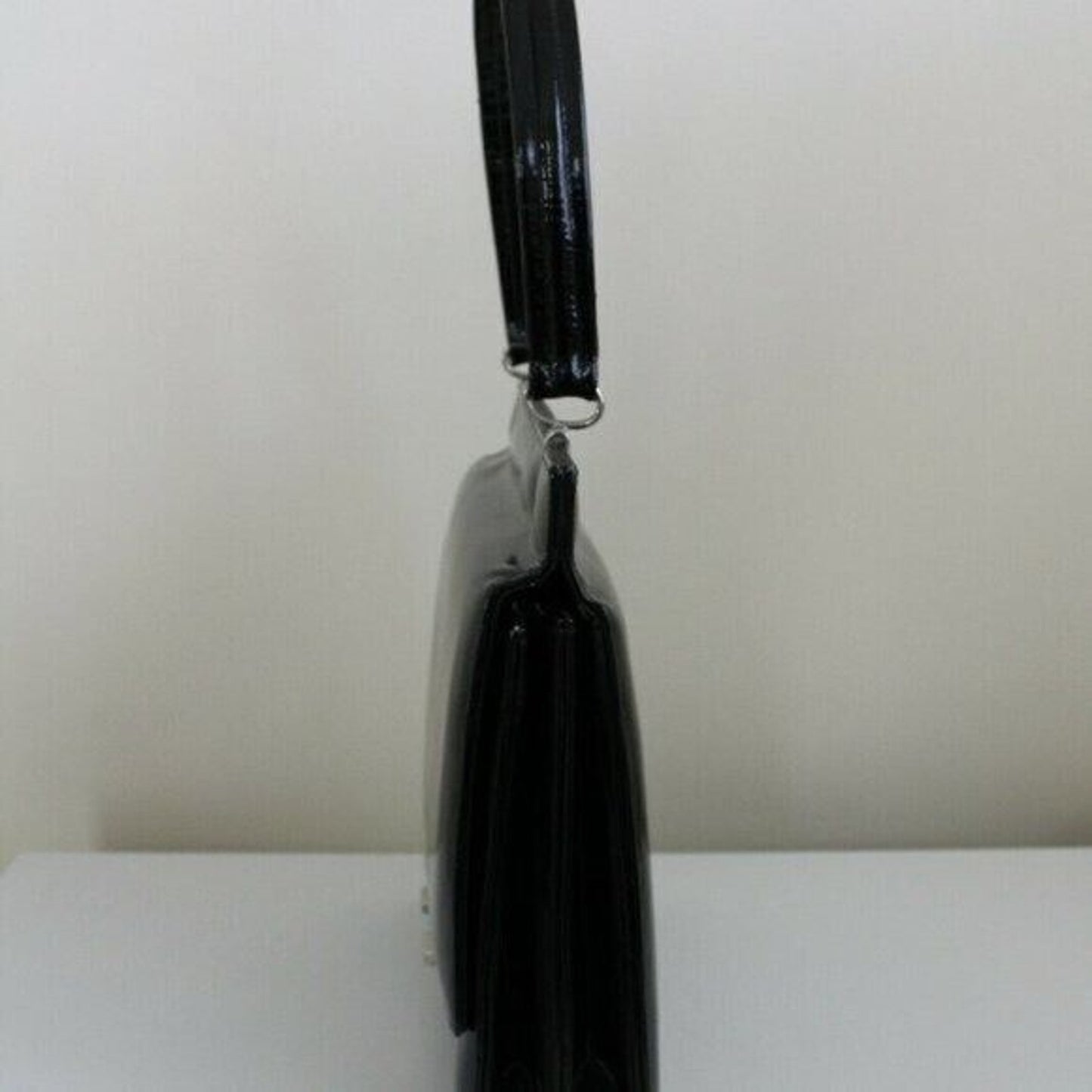 Vintage Black Patent Leather Purse Victor