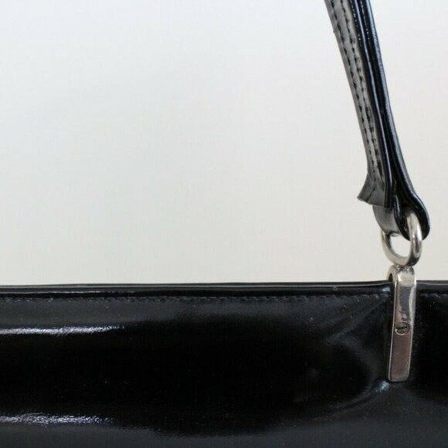 Vintage Black Patent Leather Purse Victor