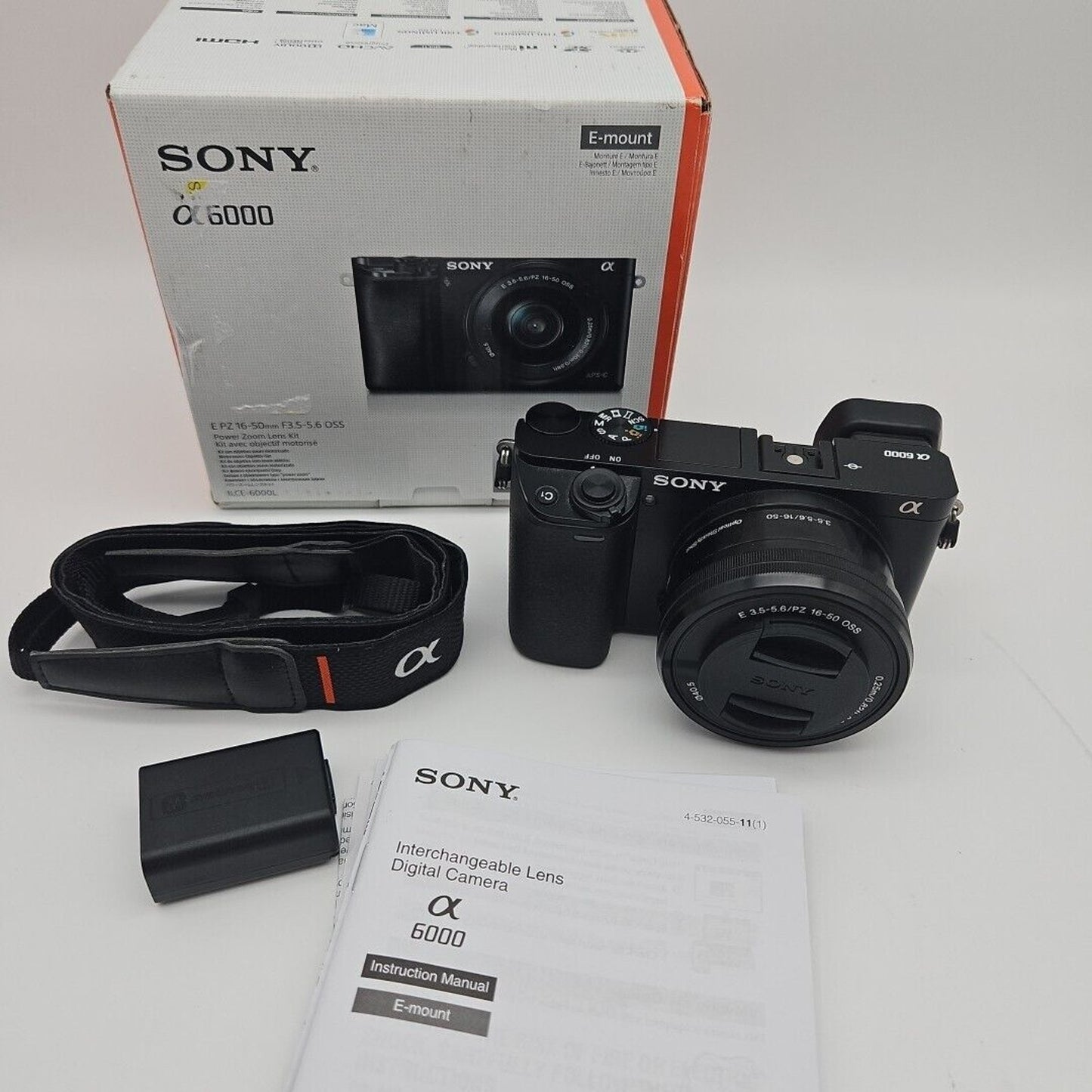 Sony Alpha A6000 24.3MP Digital Camera with 16-50mm Lens Shutter Count: 94