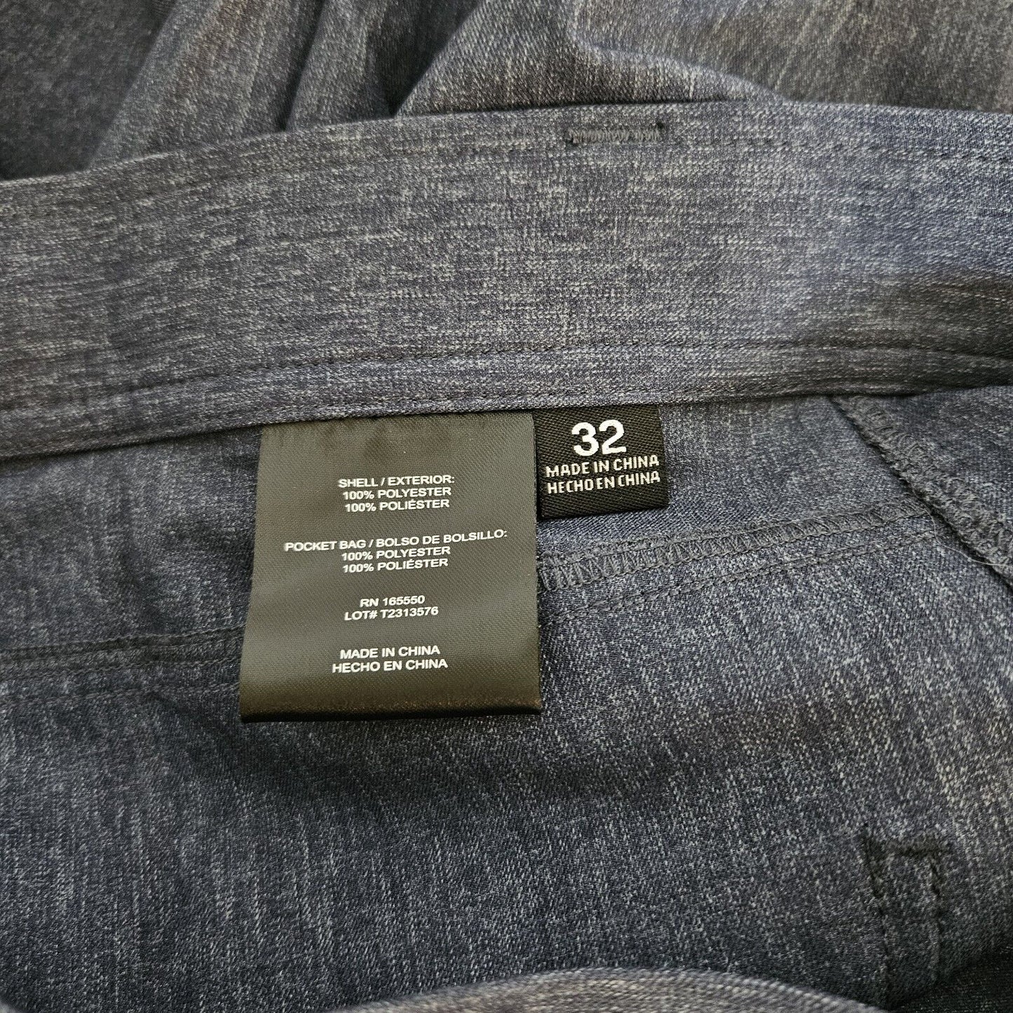 32 Degrees 5-POCKET STRETCH WOVEN PANT - INDIGO DENIM MELANGE