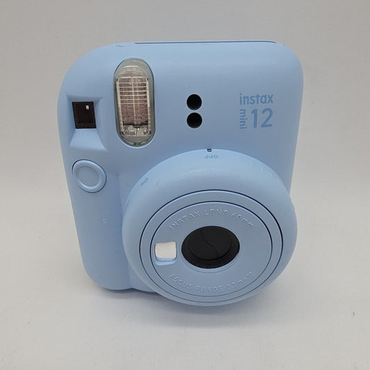 Fujifilm Instax Mini 12 Instant Camera - Pastel Blue MISSING BATTERY DOOR