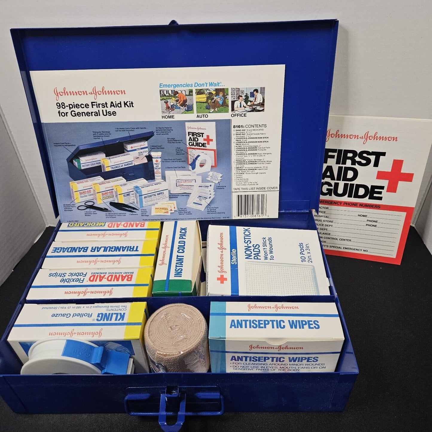 Vintage Johnson & Johnson First Aid Kit 8161