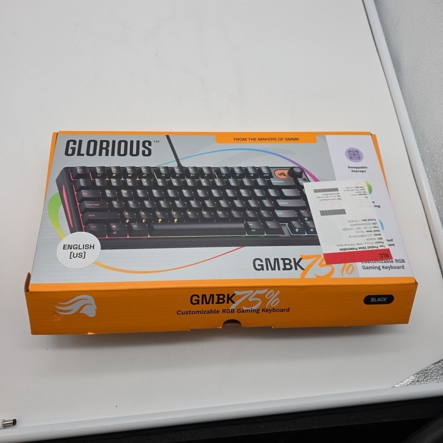 Glorious - GMBK 75% Wired Membrane Gaming Keyboard with Swappable MX-Compatible