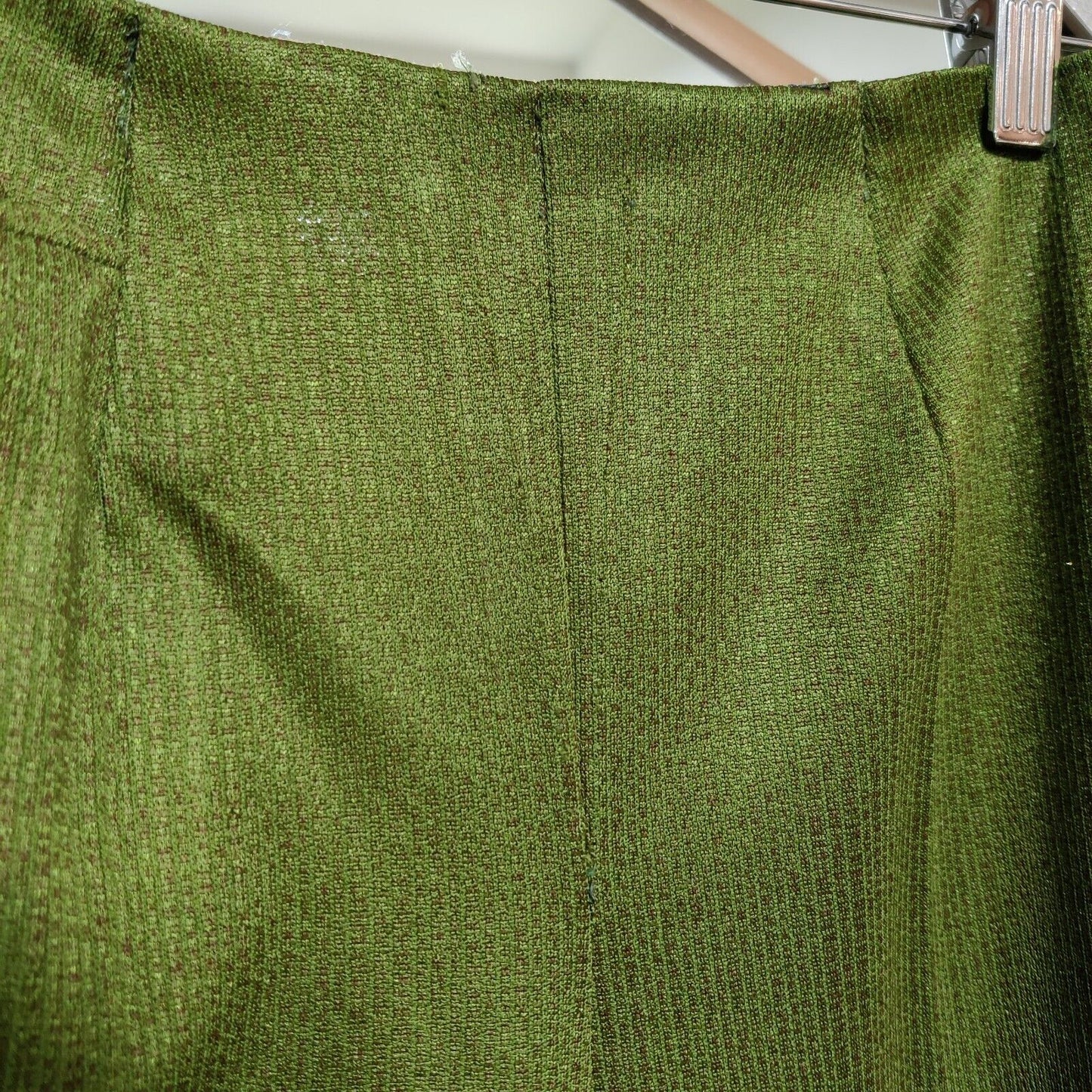 Vintage 70 s Pant Set Small/Medium Avocado Green Floral Lace