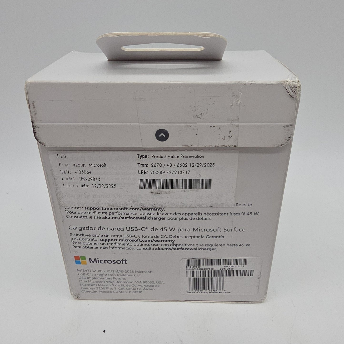 Microsoft - Surface 45W USB-C Wall Charger - Black