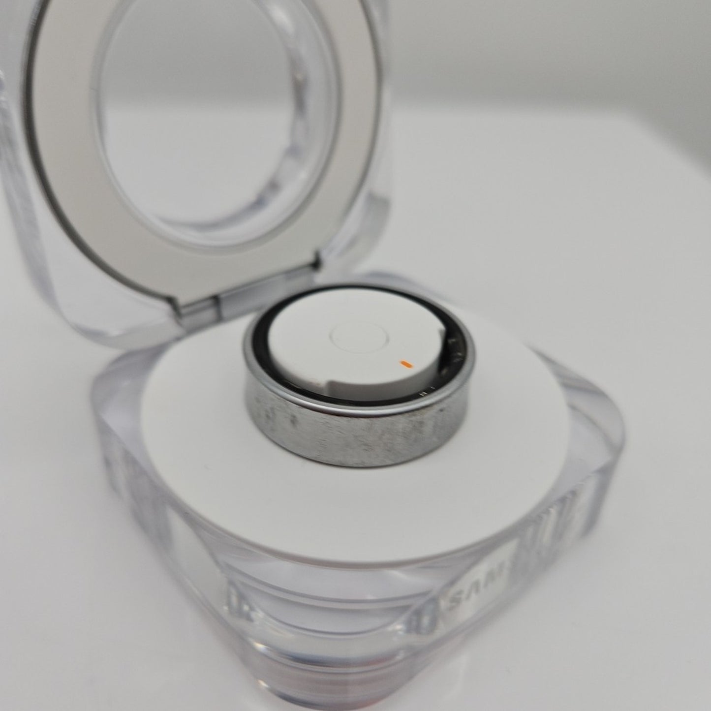 Samsung Galaxy Ring - Titanium Silver SM-Q500 AI Smart Ring Size 10 SCRATCHED