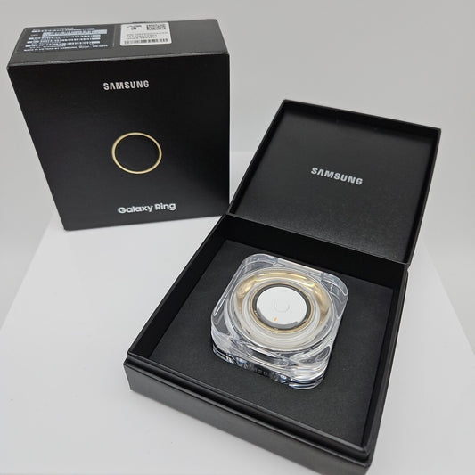 Samsung Galaxy Ring Titanium Gold SM-Q508 Smart Ring Bluetooth Size 8