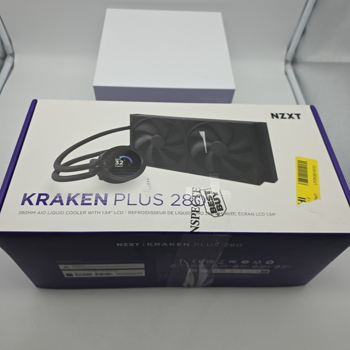 NZXT Kraken Plus 280mm Radiator CPU Liquid Cooler 2 x 140mm F140P Fans CL-2307